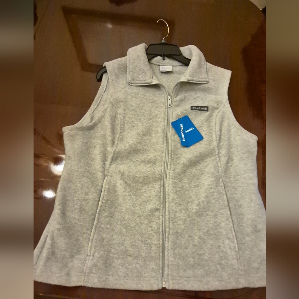 Columbia Light Gray Women's Fleece Vest